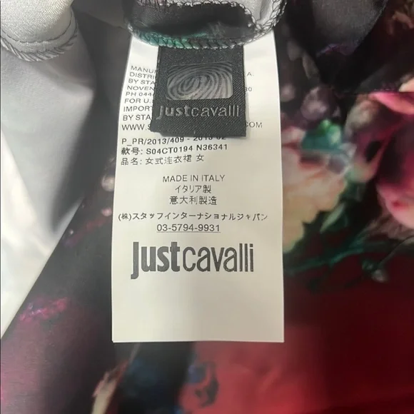 Just Cavalli - Floral Black Dress EU 44 - Picture 7 of 8